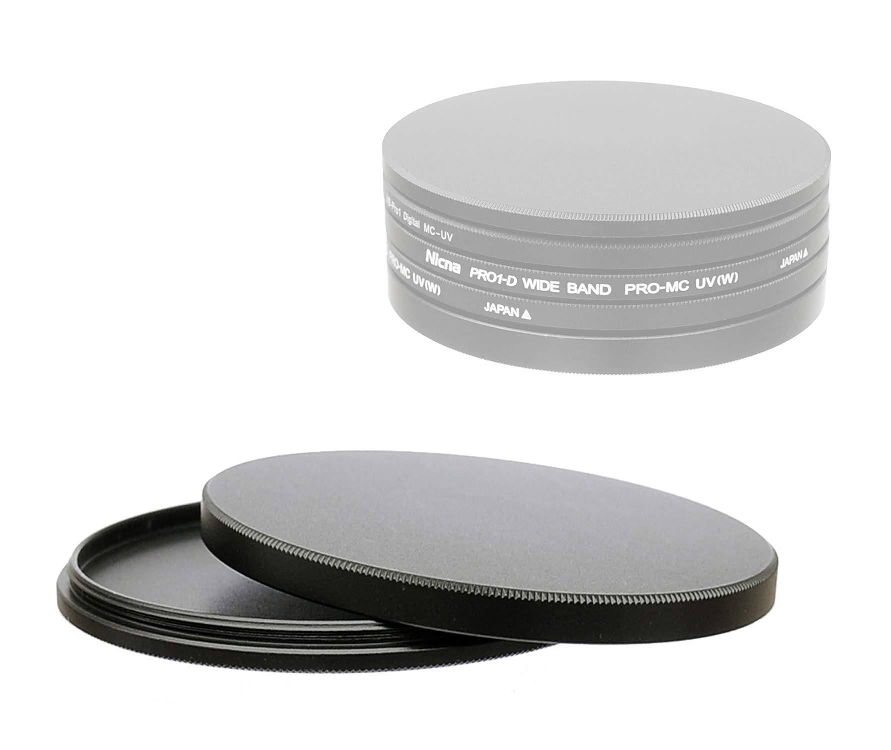 Fotasy Metall-Filterkappen, 46 mm, Aluminium-Legierung, schlanker Stack passt 46 mm UV CPL Fader ND-Filter
