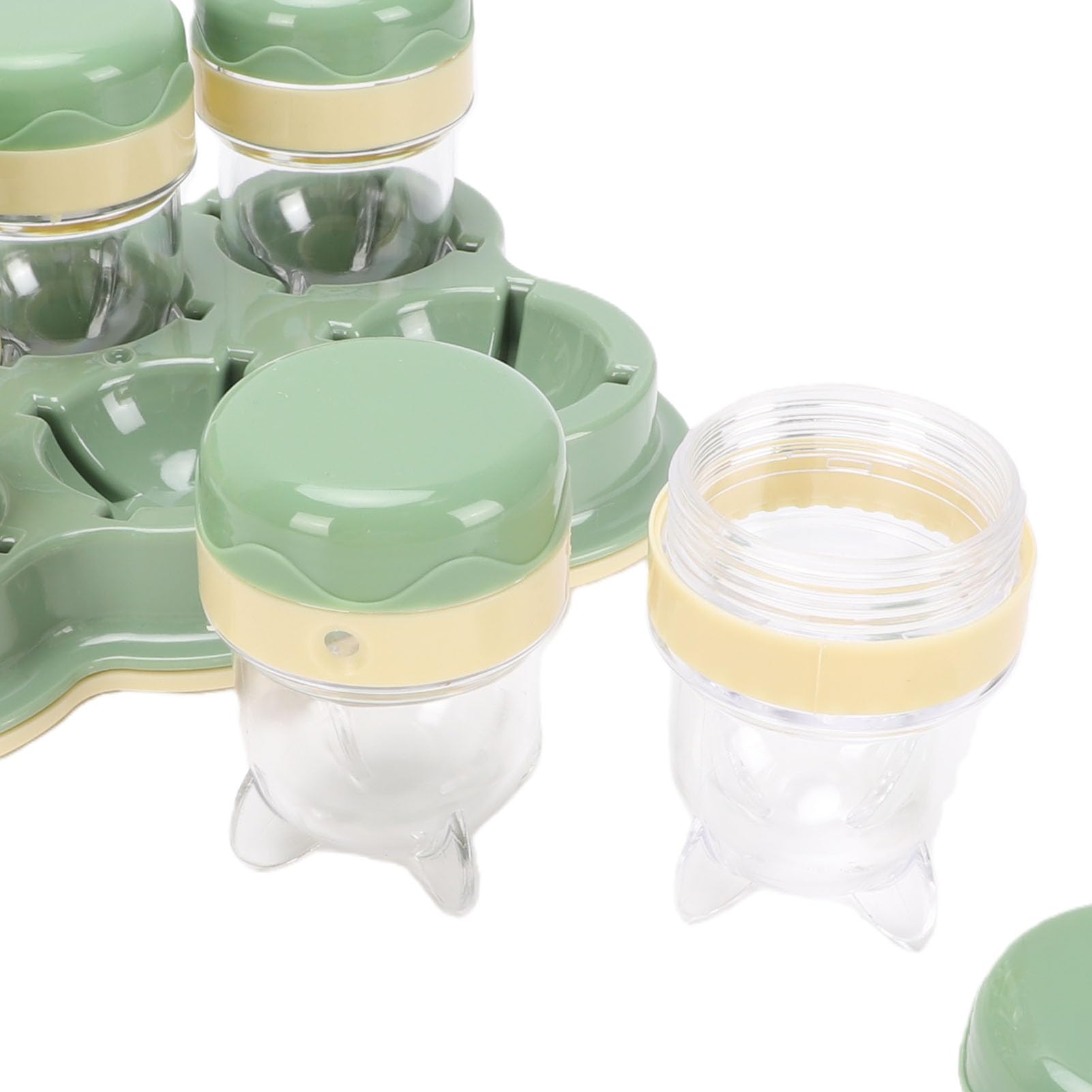 Set Preparación Alimentos Bebés con Recipientes para Partir 6 Meses (Enchufe de la UE 220V)