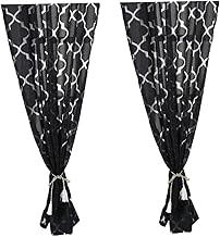 IMIKEYA 2 Peças Persianas Transparentes Cortinas Transparentes Cortinas Transparentes Janela Tule Haste Sombreamento Cortina Valance Cortina A Tela Da Janela Bolha