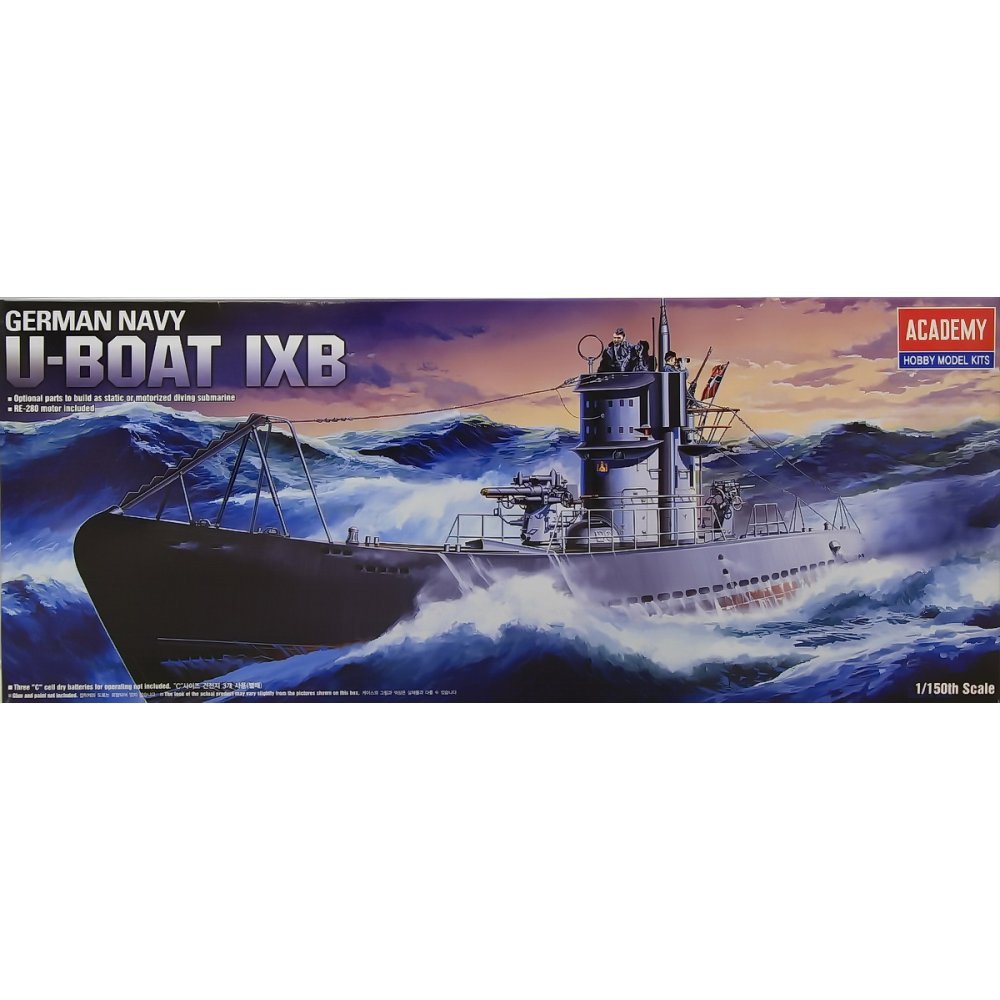 Amazon.com: German Navy U-Boat IX B 1/150 Scale Motorized Diving
