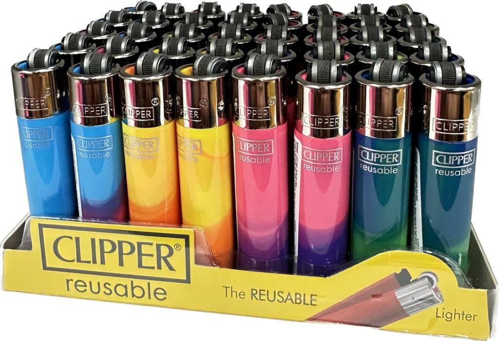Fenny's Creations Multicolor Mini Clipper Lighter New Edition, Clipper Mini Lighters - Assorted Colours, Pack Of 40