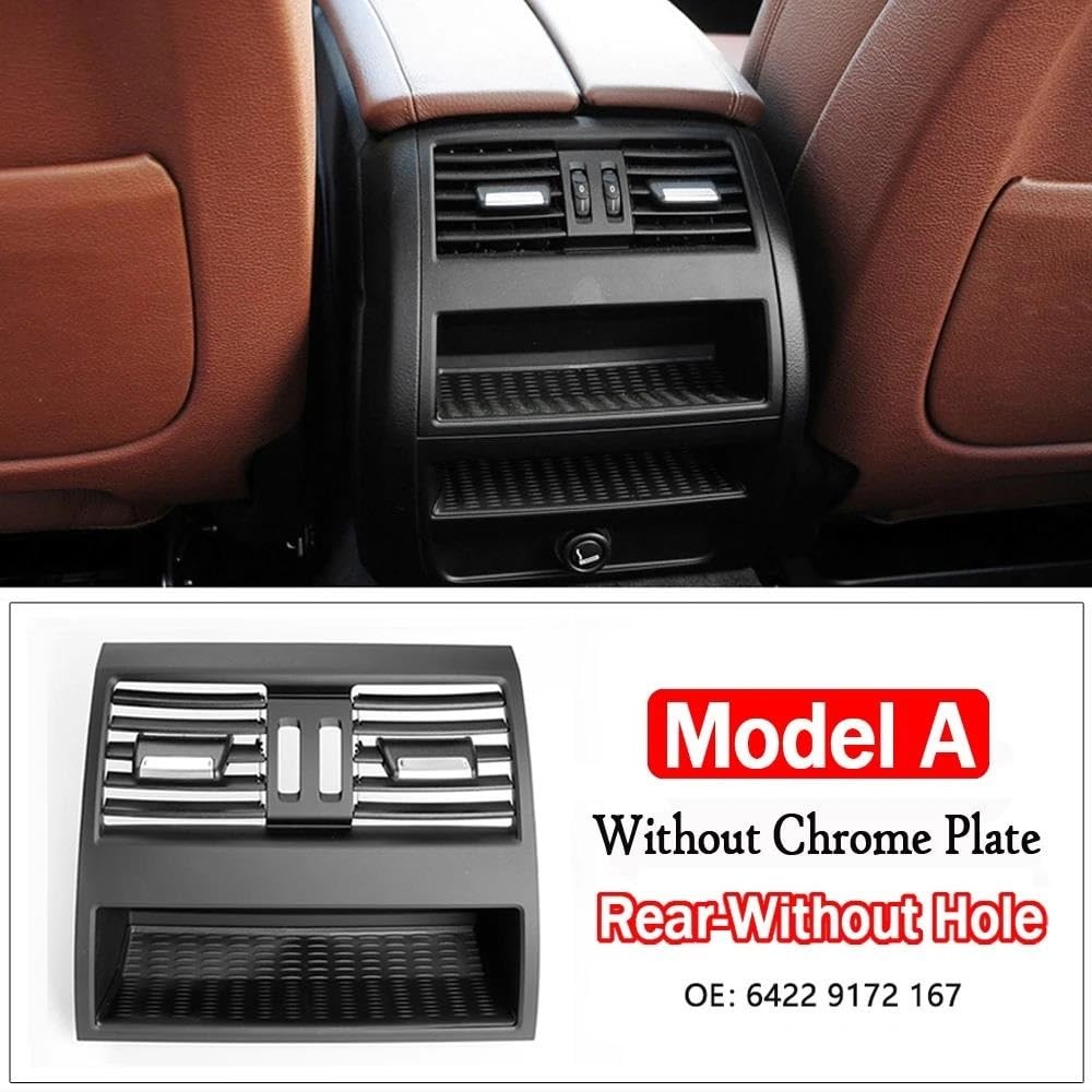 Samochód Tył Wentylacja Nawiew Wylot Klimatyzacja Atrapa Panel Dla BMW Serii 5 F10 F11 F18 520i 523i 525i 528i 535i 2010-2017 Samochód Klimatyzacja Wylot(Model A NO Chrome)