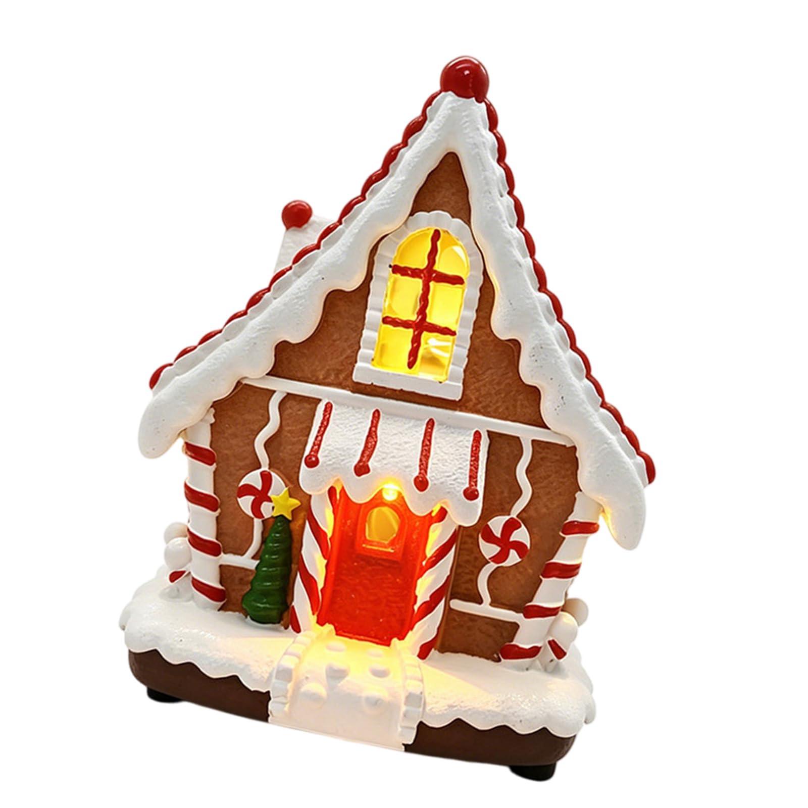 Kalttoy Musical Holiday Gingerbreads House Ornament with Soft Glowing LED Lights Ideal for Christmas Decoration Singing Christmas Cottage