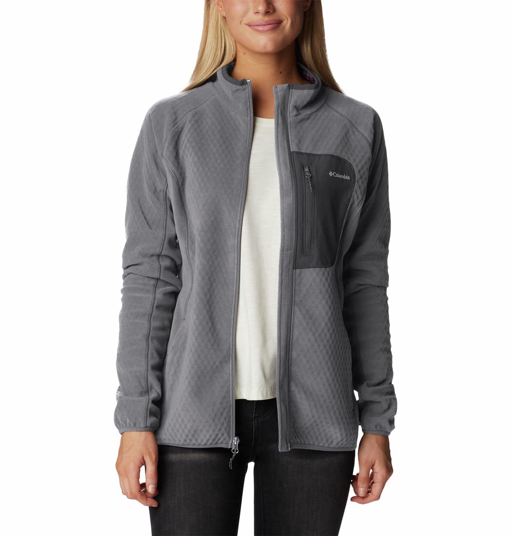 ColumbiaWomen's Polyester Standard Length W Outdoor Tracks Full Zip Jacket