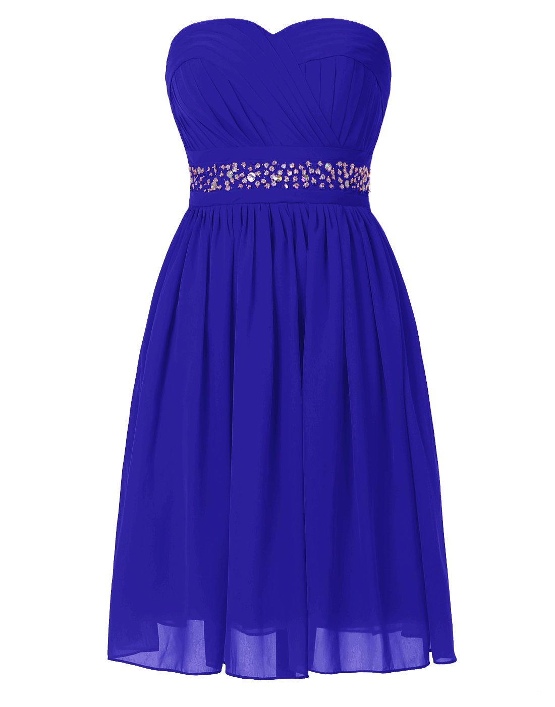 blue dress for baby girl Short Sleeve Royal Blue Lace Junior Bridesmaid Dress with Knee-Length –  27dress main image 0