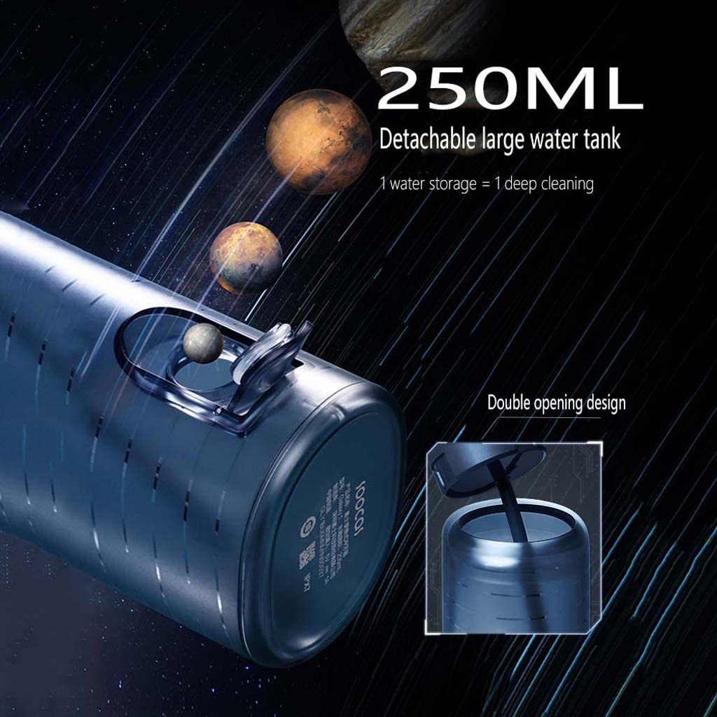 TJH Idropulsore Irrigatore Orale Dentale Cordless Professionale - IPX7 Portatile e Ricaricabile Idropulsore Impermeabile per la Pulizia dei Denti, Serbatoio da 250 ml Casa e Viaggio