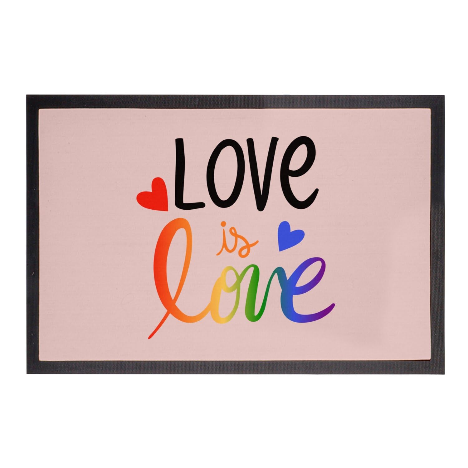 Paillasson Arc en Ciel Love is Love pour une entrée de maison moderne et inclusive 60x40