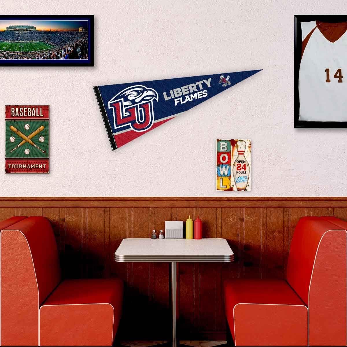 Liberty Flames Pennant Full Size Felt