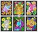 Stuff2Color Dove, Bunny, Kitten, Puppy, Unicorn, Tiger Cub - Six Fuzzy Velvet Posters