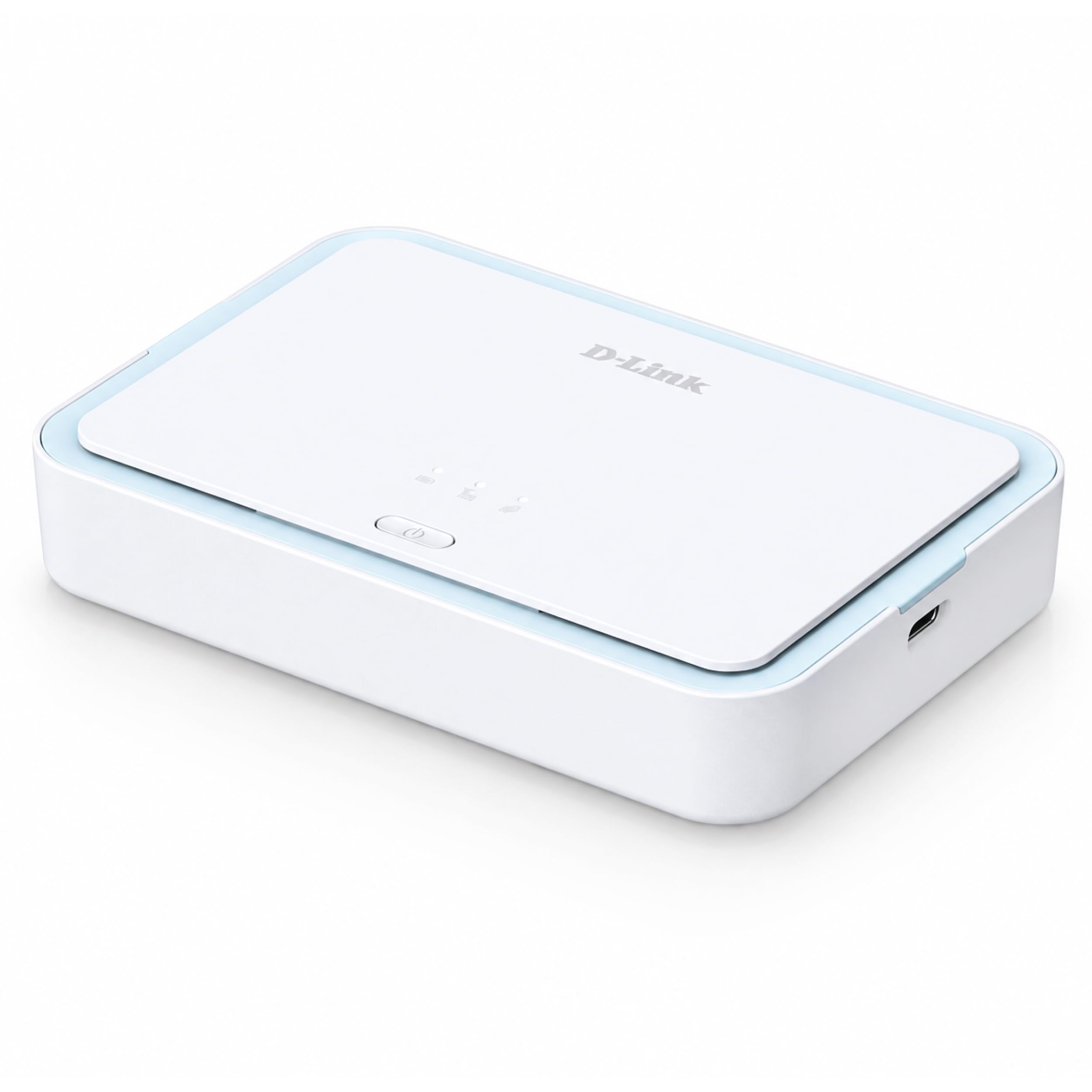 D-Link Router podróżny DBR-330-G 5G NR AX3000 Wi-FI 6 (DBR-330-G) - do 4,67 Gb/s, Wi-Fi 6 AX3000, akumulator 5260 mAh, 32 urządzenia, współdzielenie MicroSD, USB-C, przenośny hotspot 5G