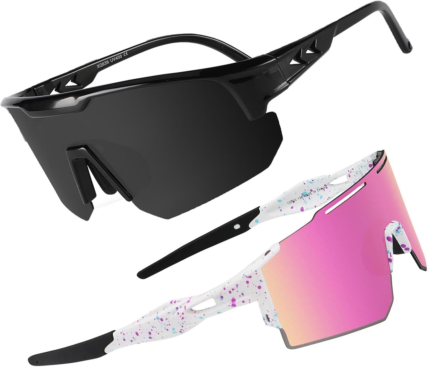 OULAIQI Baseball Cycling Running Sunglasses Polarized Sunglasses for Cycling Men Women