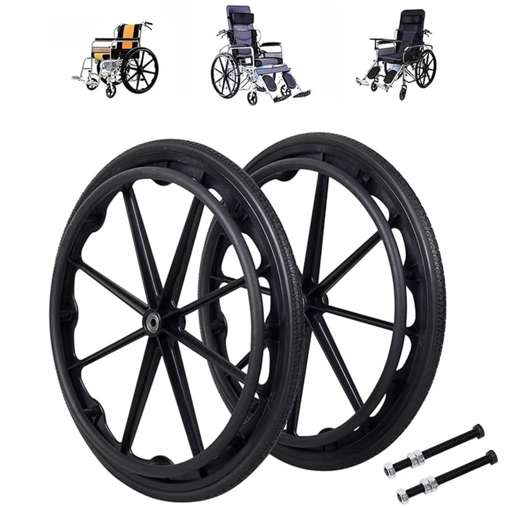 Conjunto De 2 Rueda Trasera Para Silla De Ruedas, Repuestos Para Neumáticos De 20/22/24", Neumáticos Todoterreno Para Silla De Ruedas