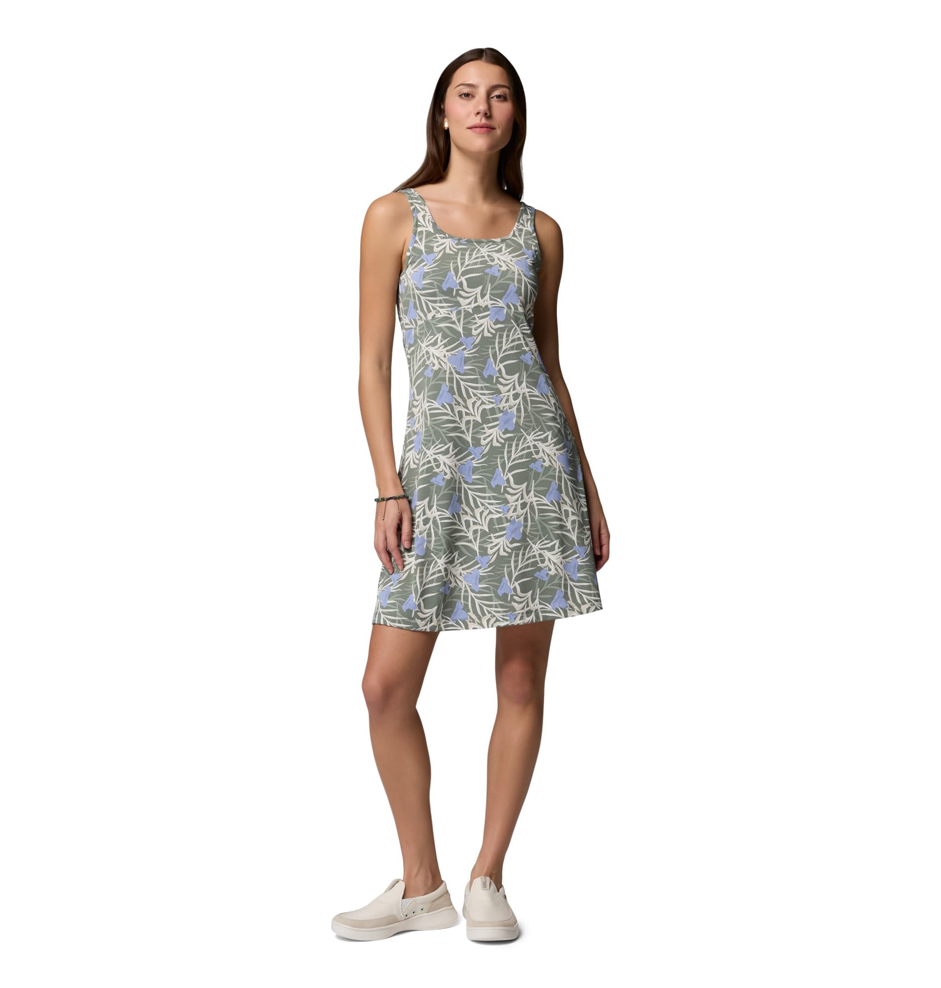 Columbia Women's PFG Freezer III Sun Dress, Cypress Sunflora, XX-Large