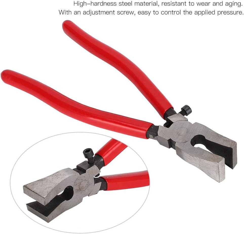 Atyhao Glass Running Pliers, Household Steel Swivel End Running Pliers