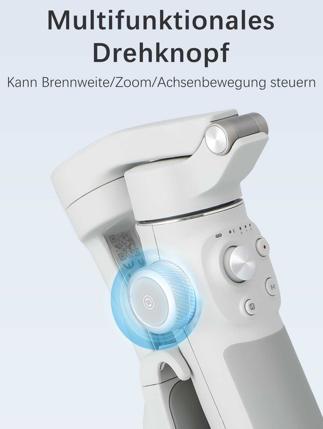 FeiyuTech VB4 Kit Smartphone Gimbal Stabilisator mit KI-Tracking & Fülllicht, Integriertem 21,6 cm Ausziehstab, Faltbar, Gestensteuerung – Ideal für Reise-Vlogs und TikTok-Videos