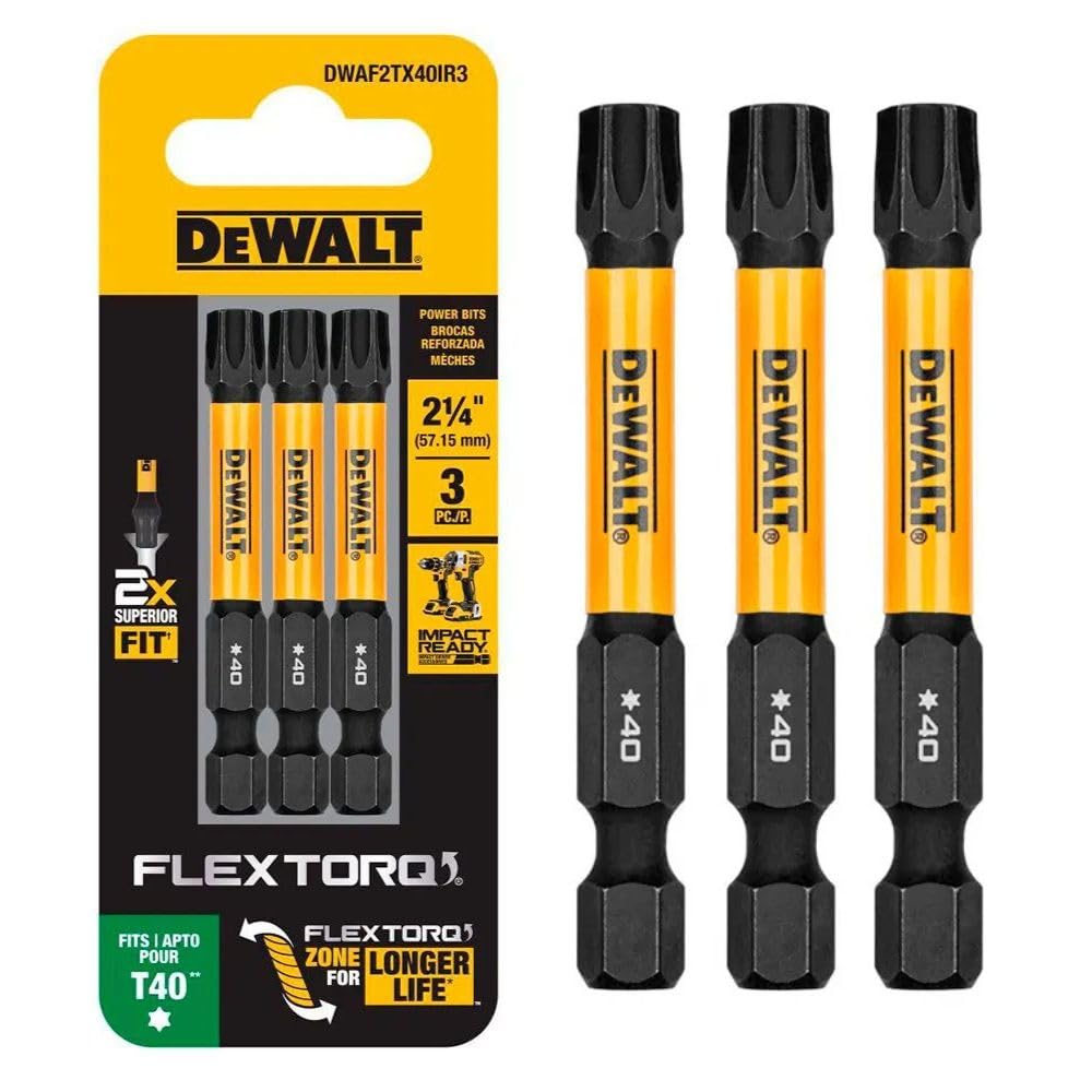 DeWalt Impact Torx T40 Screwdriver Set -1 DeWalt Impact Torx T40 Screwdriver Set -1