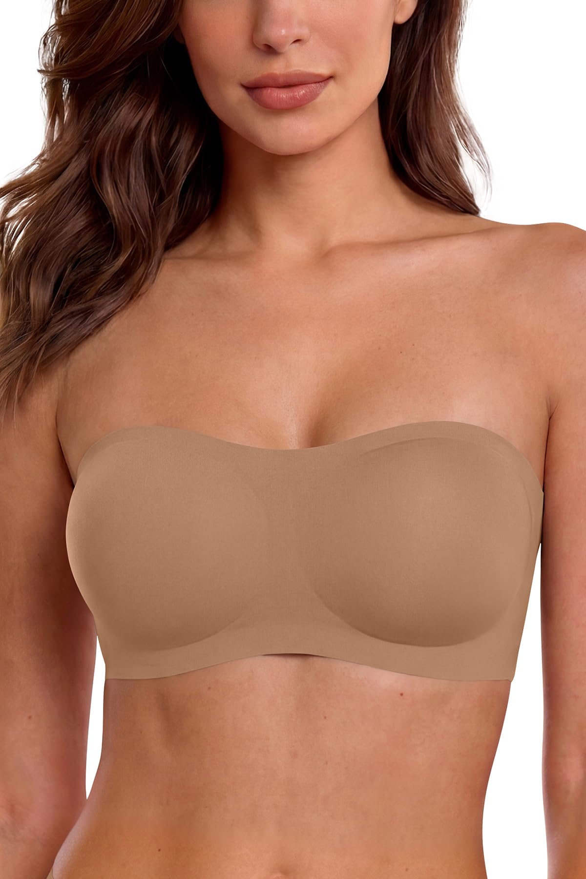 SHEKINI Reggiseno da donna senza spalline multiway Jelly Bra senza ferretto a fascia
