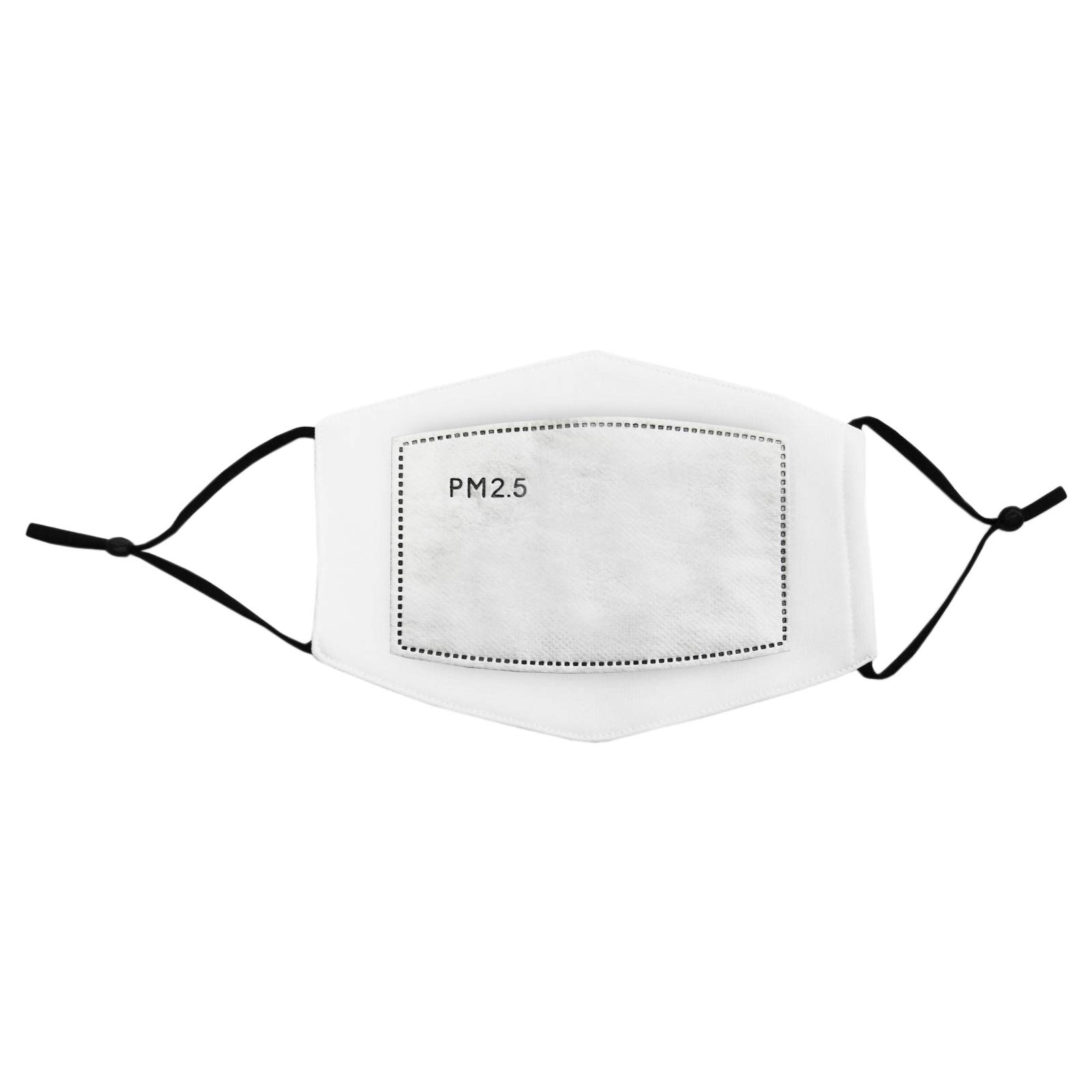 PixMax Masques faciaux en Tissue de Sublimation Vierges, Lot de 50 Masques réutilisables de Taille Large, Filtre à 5 Couches Adultes Transfert Thermique Personnalisation