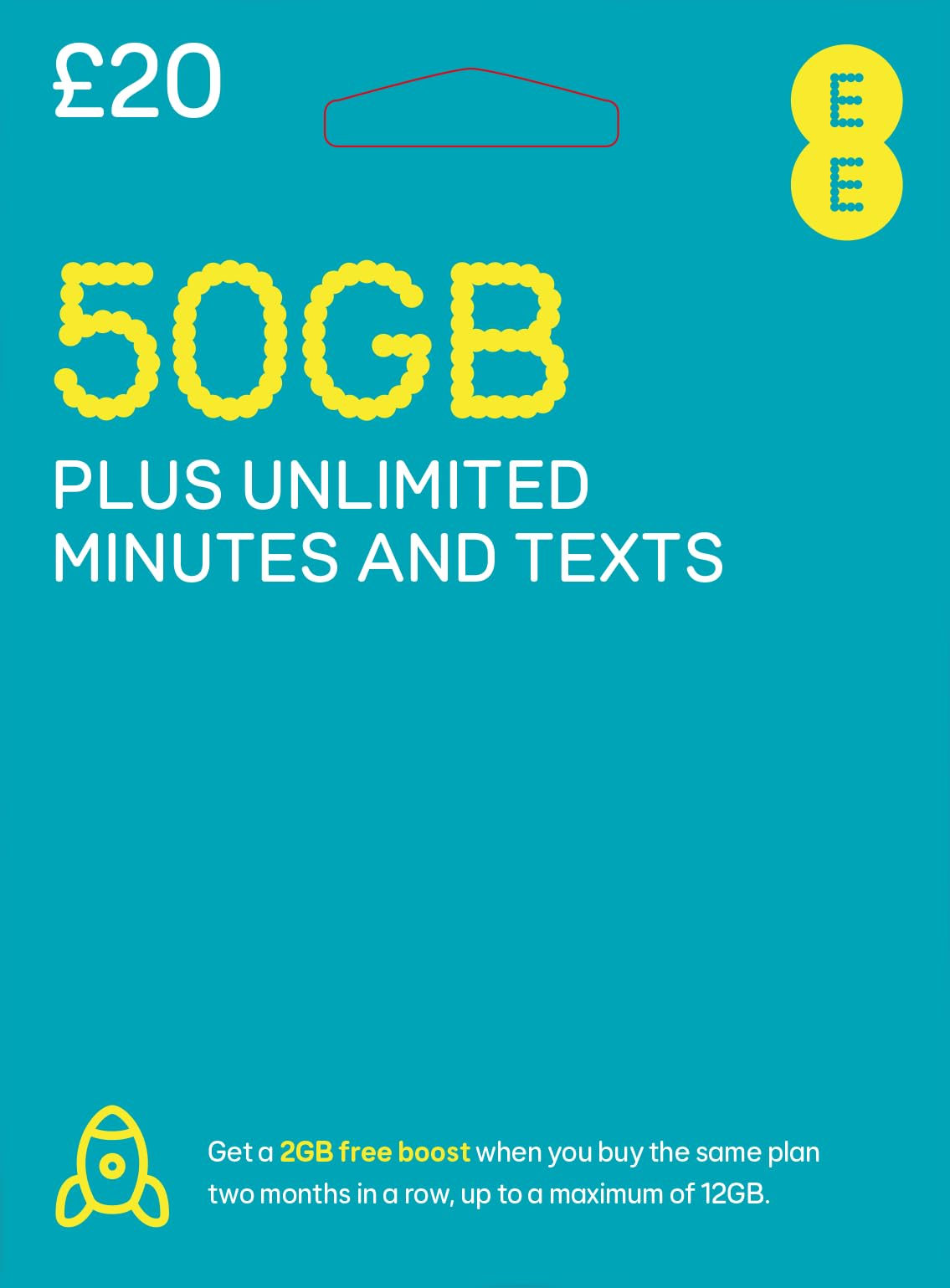EE TRIPLE SIM 3 IN 1 PAY AS YOU GO PREPAY SIM 4G 2PACK