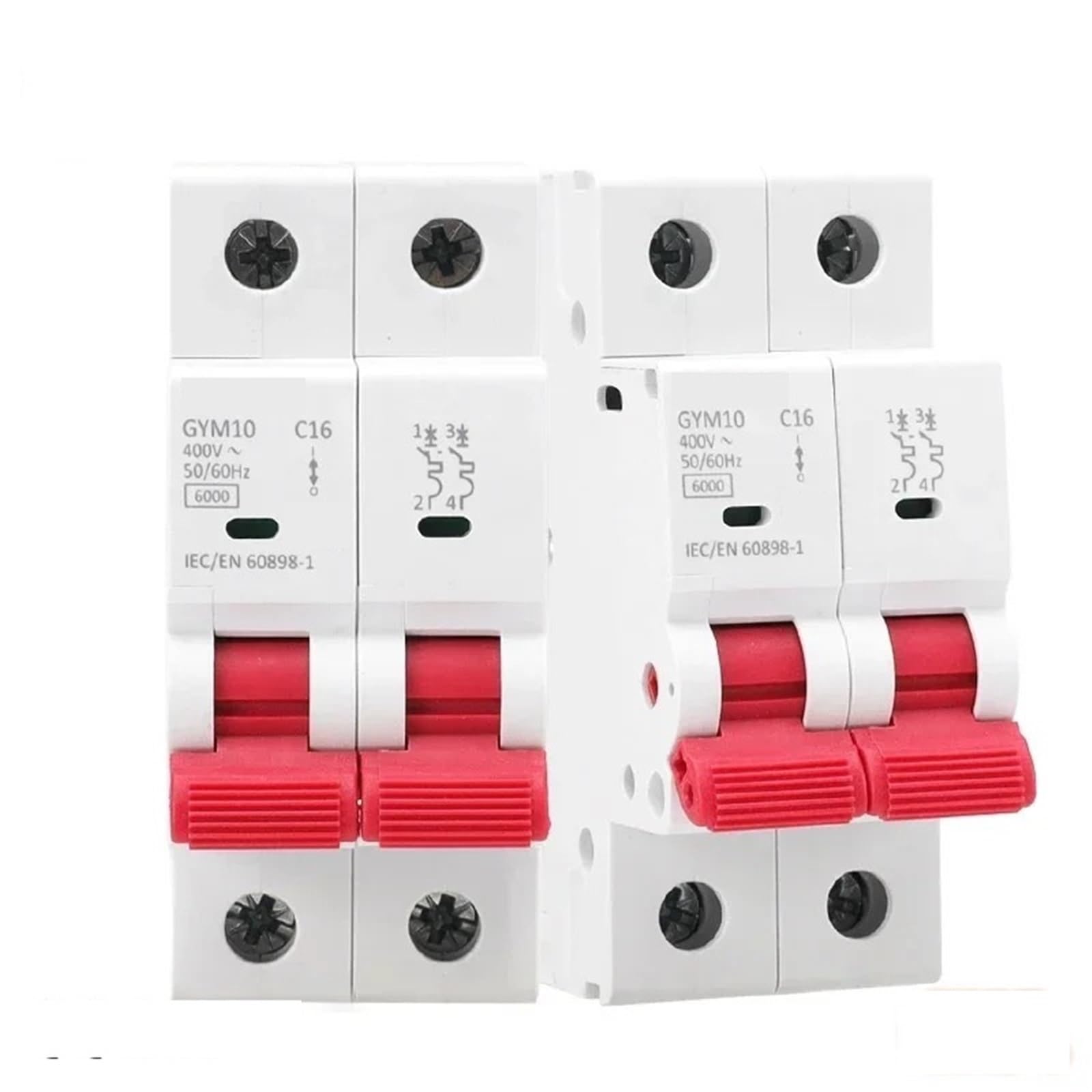 Disjoncteur 63A GYM10 2 pôles courbe C 220V/400V pour protection tableau électrique - 5
