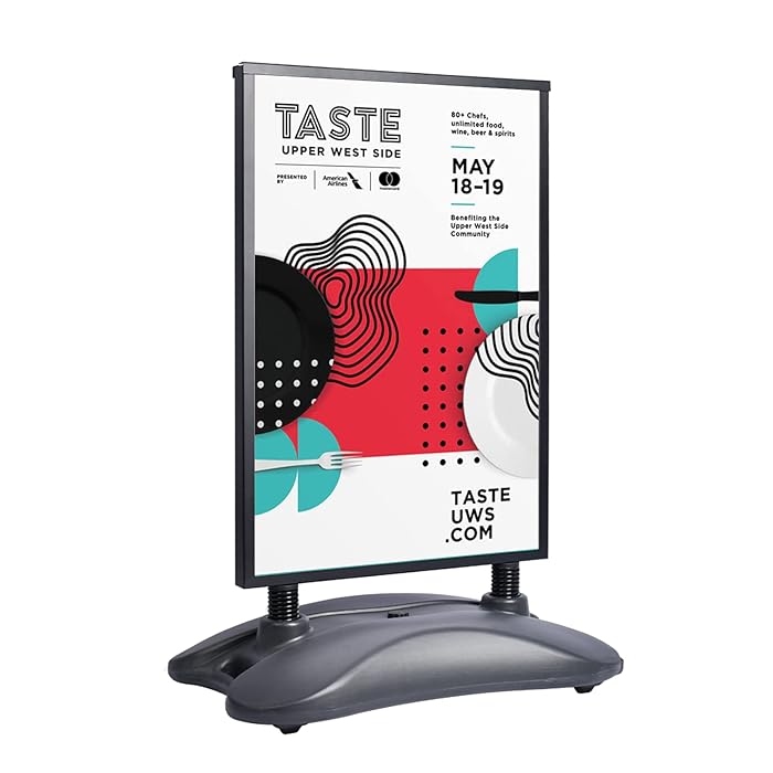 Buy Rdiorry Sign Holders with WaterFill Base Floor Standing Display