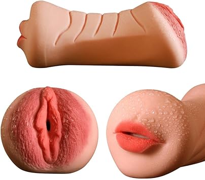 Vibrador de Masturbación realista de dos lados Vagina y ...