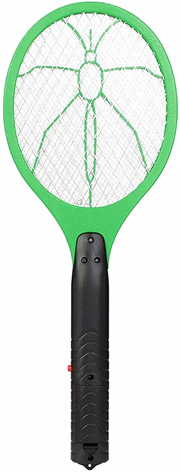 MU Elettrico Zanzara Racket Insetto Killer Killer Racchetta Pipistrello a 4 Strati a Maglia a Fly Mosquito Repellente per Zanzare, Adatto per Interni Ed Esterni,Verde,Taglia Unica