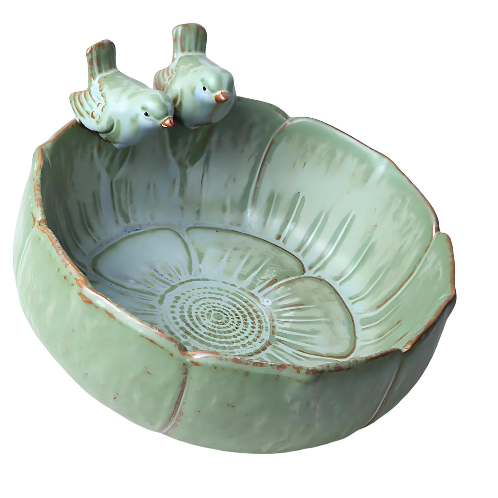 Grand pot de fleurs en céramique pour succulentes avec trou de drainage et vernis lisse