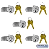 SALSBURY INDUSTRIES 3590-5 Lock for Vertical Mailbox Door 2 Keys PER Lock-5 Pack