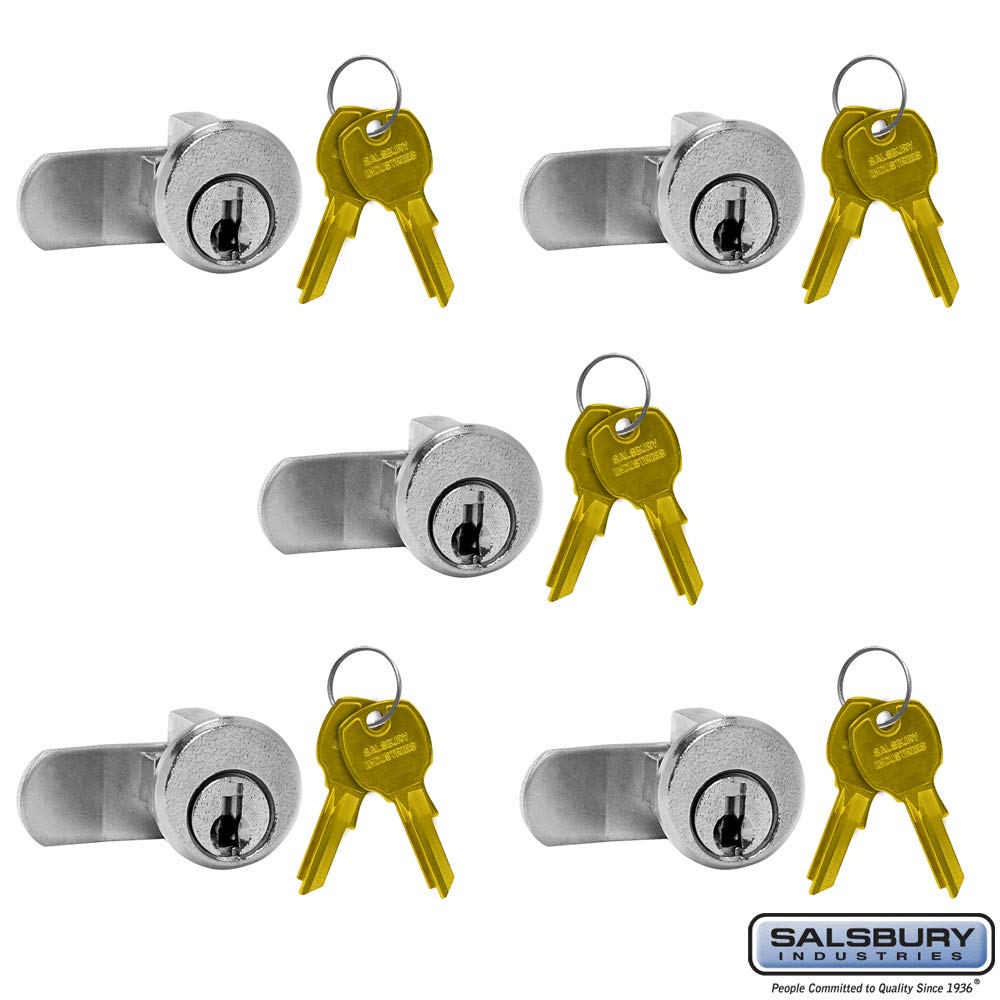 Salsbury Industries3590-5 Lock for Vertical Mailbox Door 2 Keys PER Lock-5 Pack