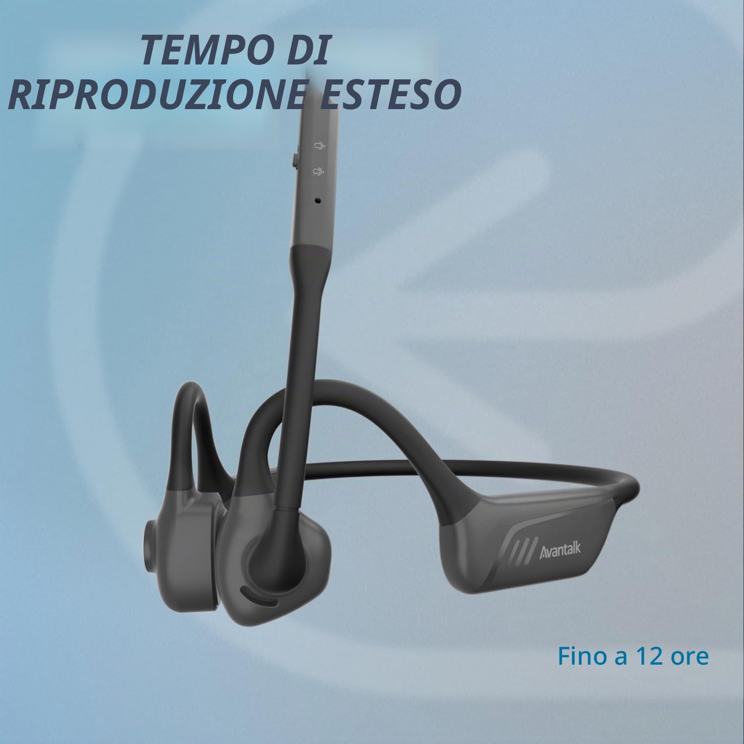 Avantalk Lingo - Cuffie Bluetooth Open-Ear Microfono con Cancellazione del Rumore per PC, Computer, Laptop, Telefono, Cuffie Wireless con Consapevolezza Dintorni