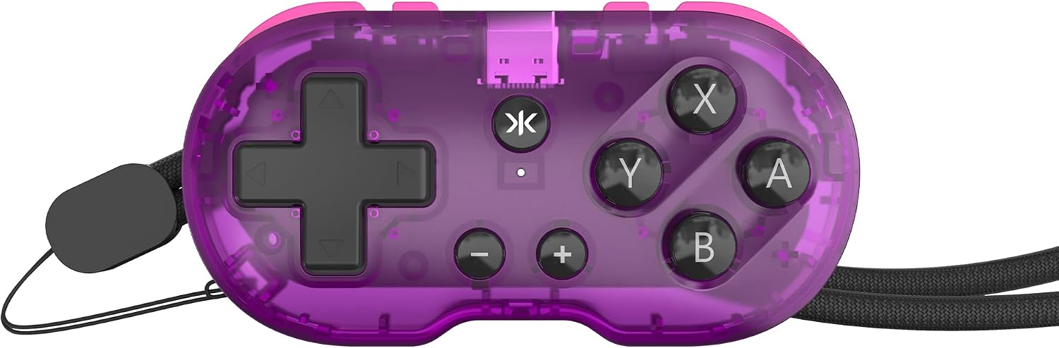 CRKD ATOM - Collectible Keychain Controller for Nintendo Switch, PC, Mac, Mobile and Smart TV (Atomic Purple)