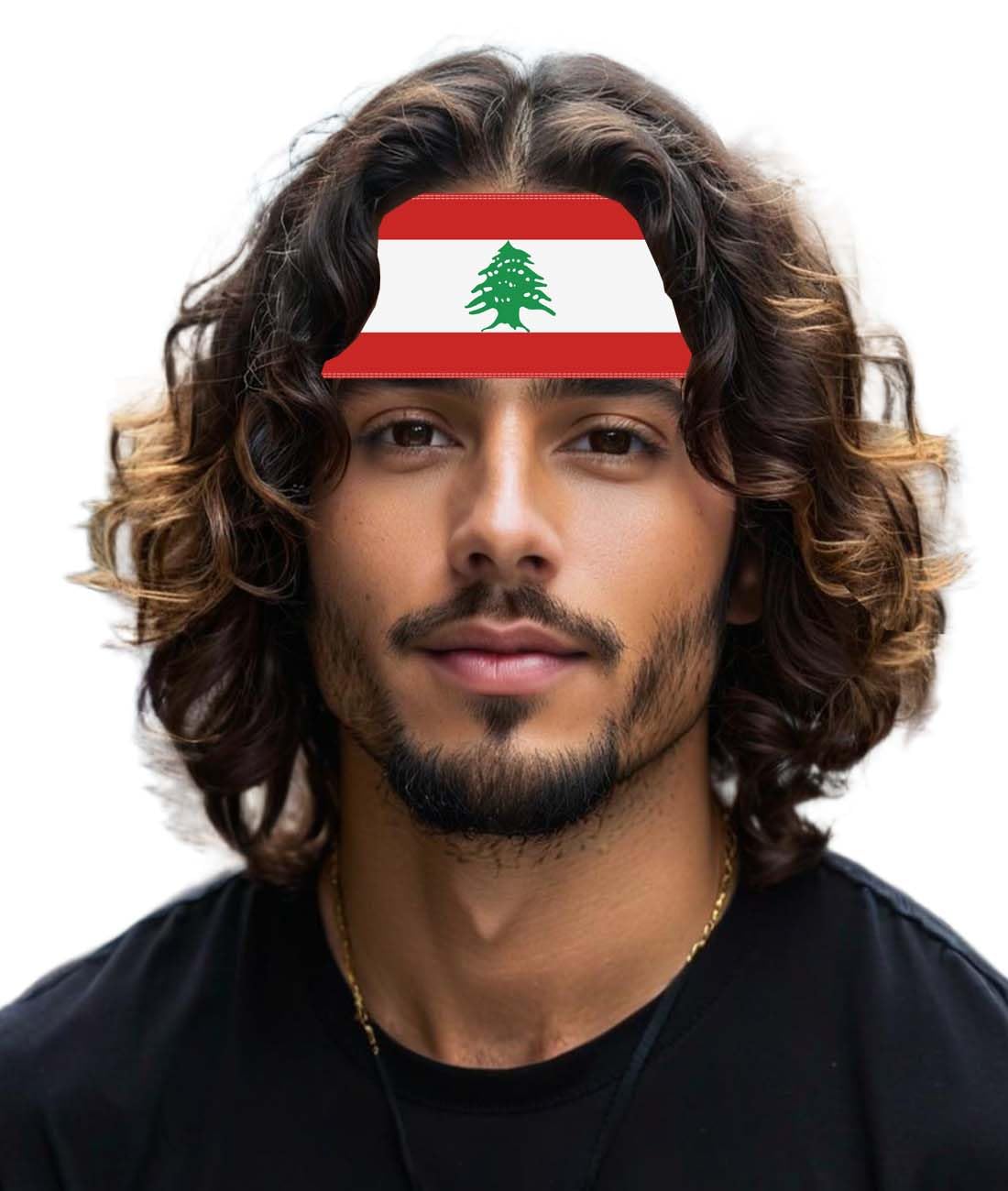 Lebanon Flag Velvet Headband for Man Woman,Lebanese Flag Non Slip Soft Head Band Bandana for Sport Travel Running Working Out-picture-23