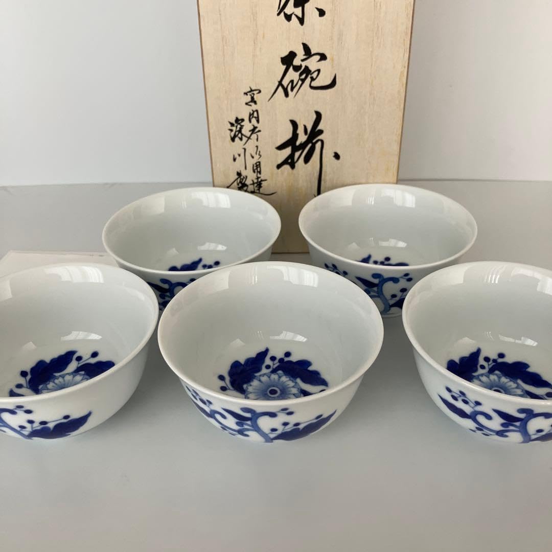 クリスマスデザイン抹茶茶碗 サンタと雪だるま
