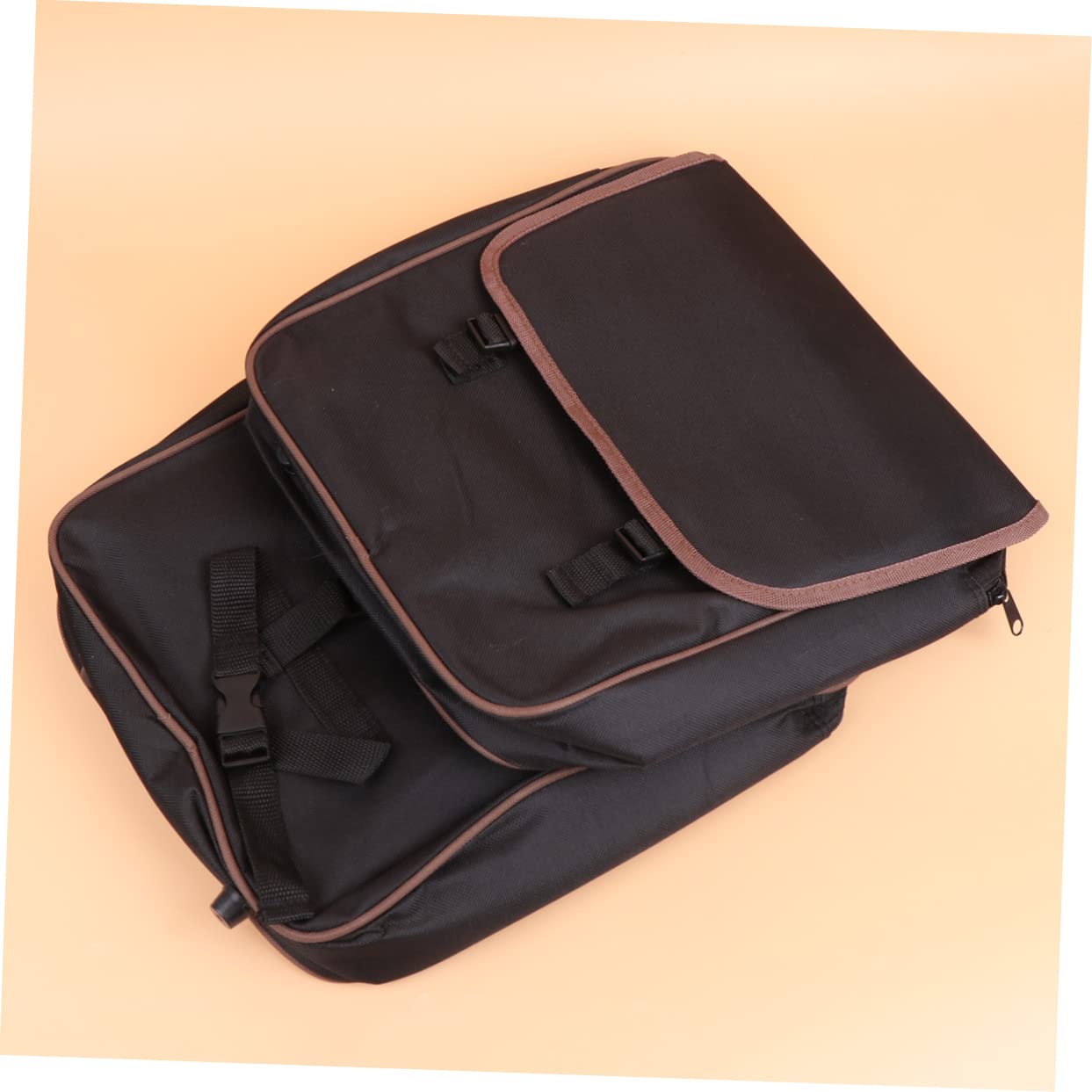 SUPVOX Borsa Sella Bici Posteriore Nera in Nylon, 1 Pezzo | Bici Pieghevole, Uso Outdoor Sportivo, Compatta e Resistente All'usura, Facile da Pulire