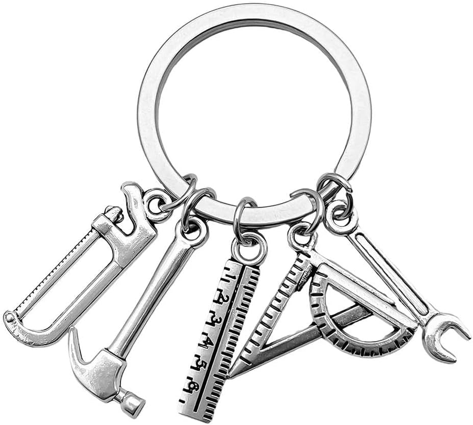 Metal Mini Wrench Keychain, Adjustable Spanner Keyring Pendant, Portable Tool Keyfob Organizer, Cool Gadget Gift for Men