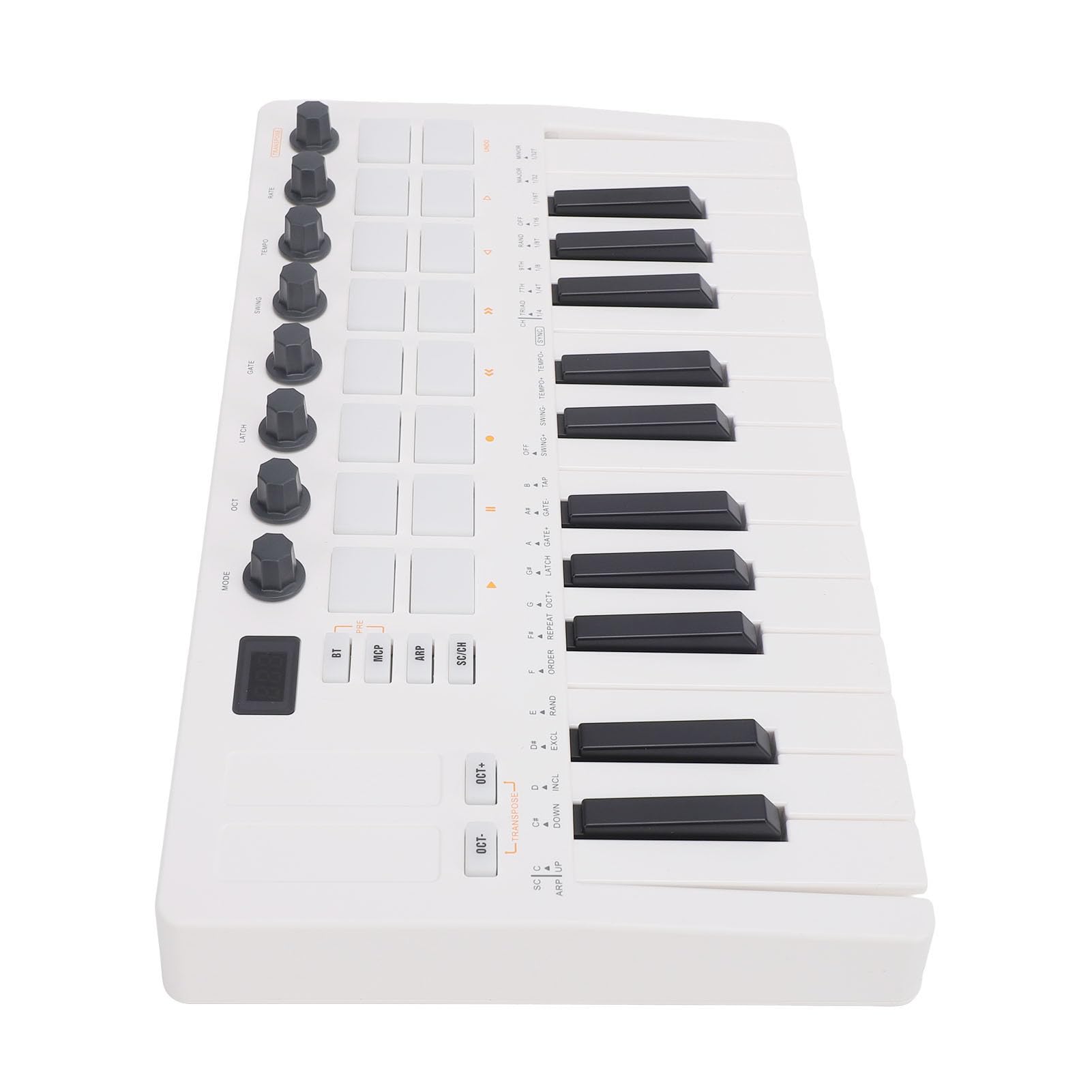 Controlador de Teclado MIDI Compacto para Crear Ritmos Control de Sintetizador Virtual Producción de Estudio con Sonidos de Acordes Inteligentes