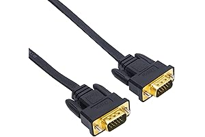 DTech Thin Computer Monitor VGA Cable 6ft - Standard 15 Pin Connector...