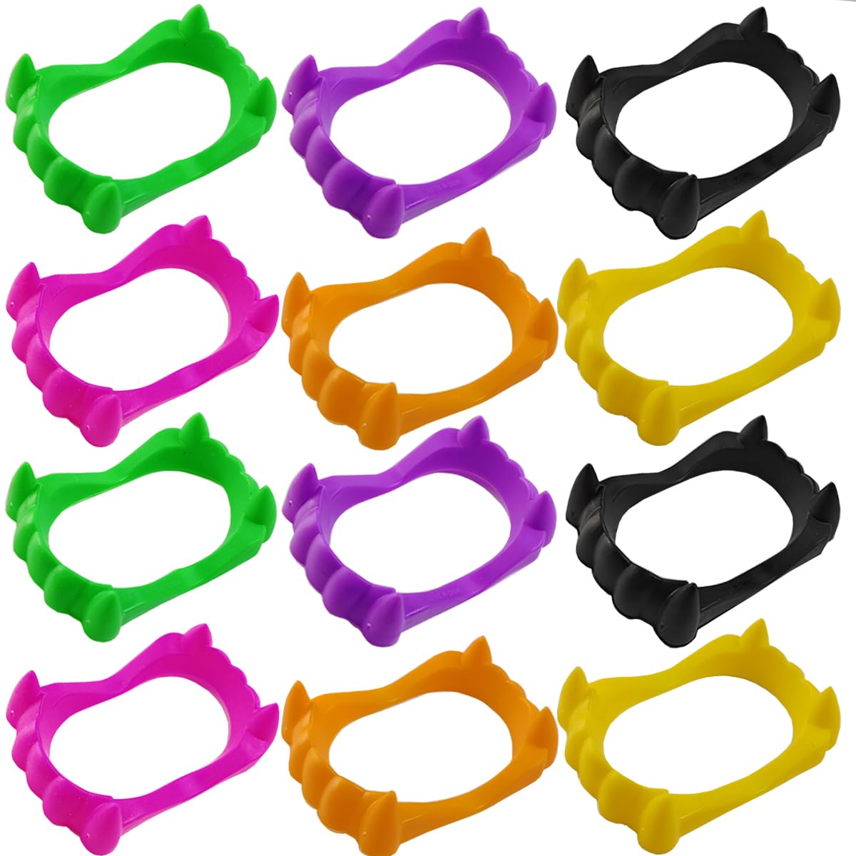 ROYHOO 36PCS Halloween Teeth Fangs Vampire Teeth for Halloween Cosplay Party Costume Accessories Decorations (Multicolor)