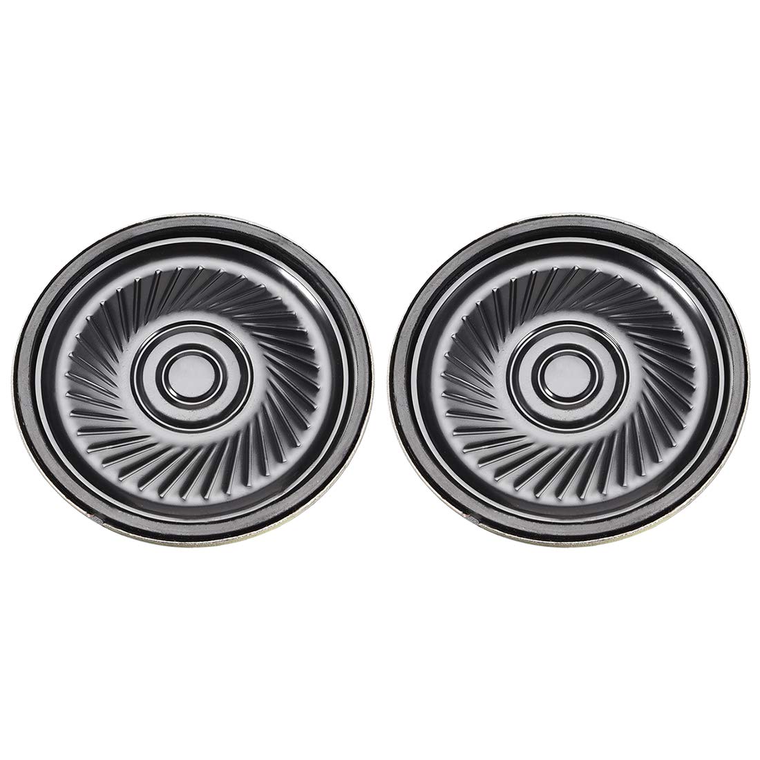 sourcing map 0.5W 8 Ohm Micro Internal Speaker Magnet Loudspeaker 40mm Dia 2pcs