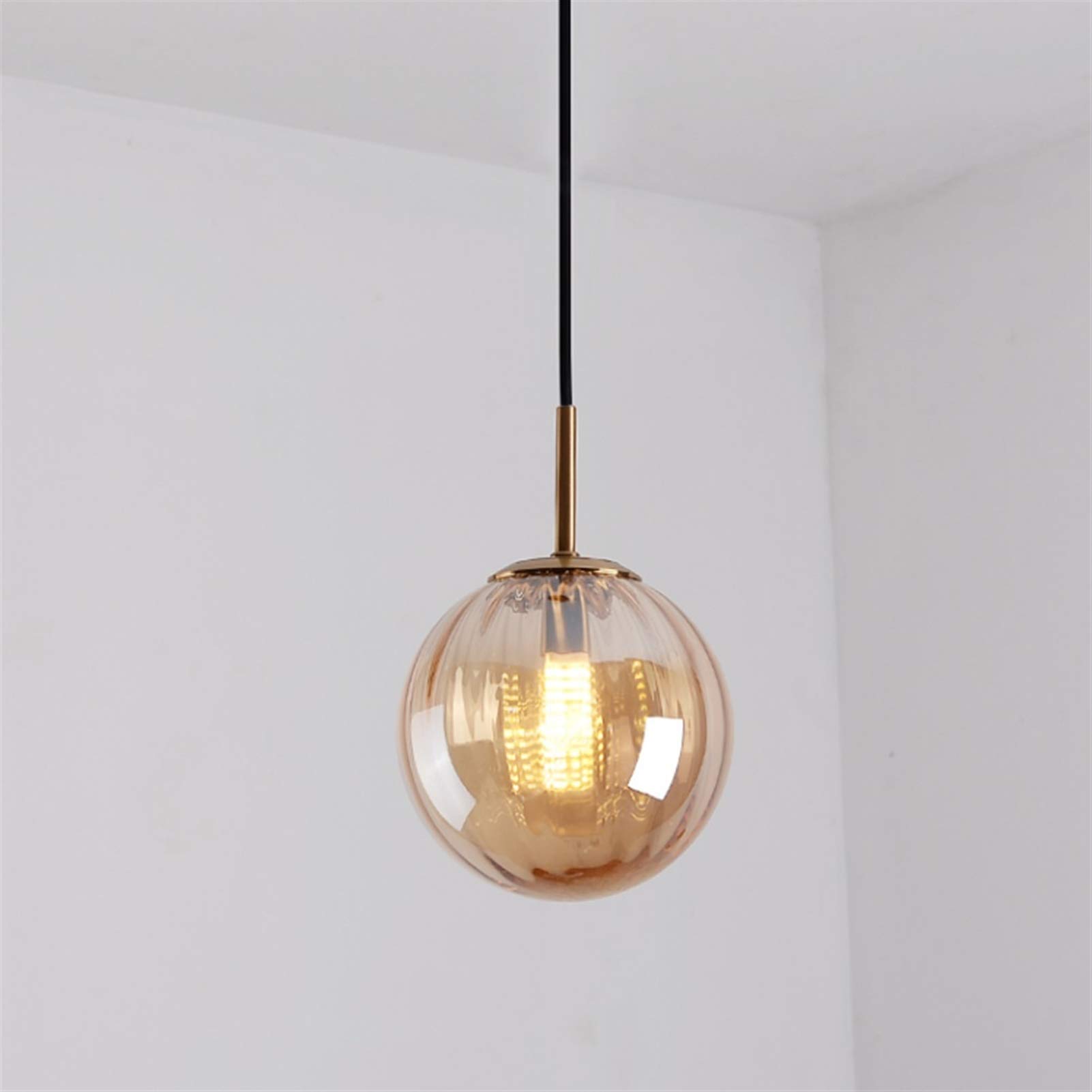 Lámpara de lujo posmoderna de cristal texturizado para iluminación de salón exclusivo