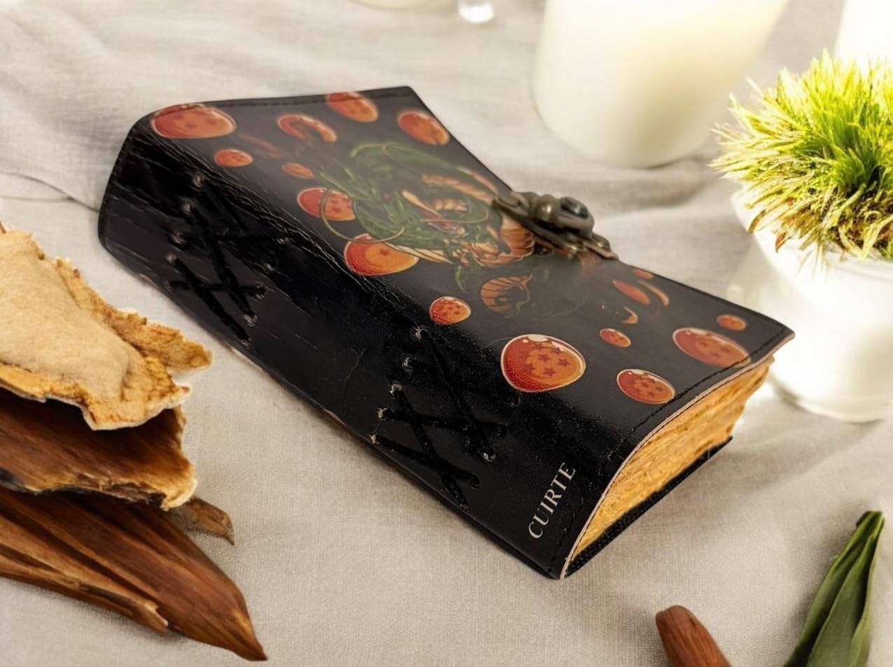 Dragon Notebook Deckle Edge Papers Dragon Book Dragon Balls Blank Notebook Dragon Ball Super Fusion Balls Best Gift for Dragon Ball Z,Goku Fans Writing Book for Doodling Writing Gifting
