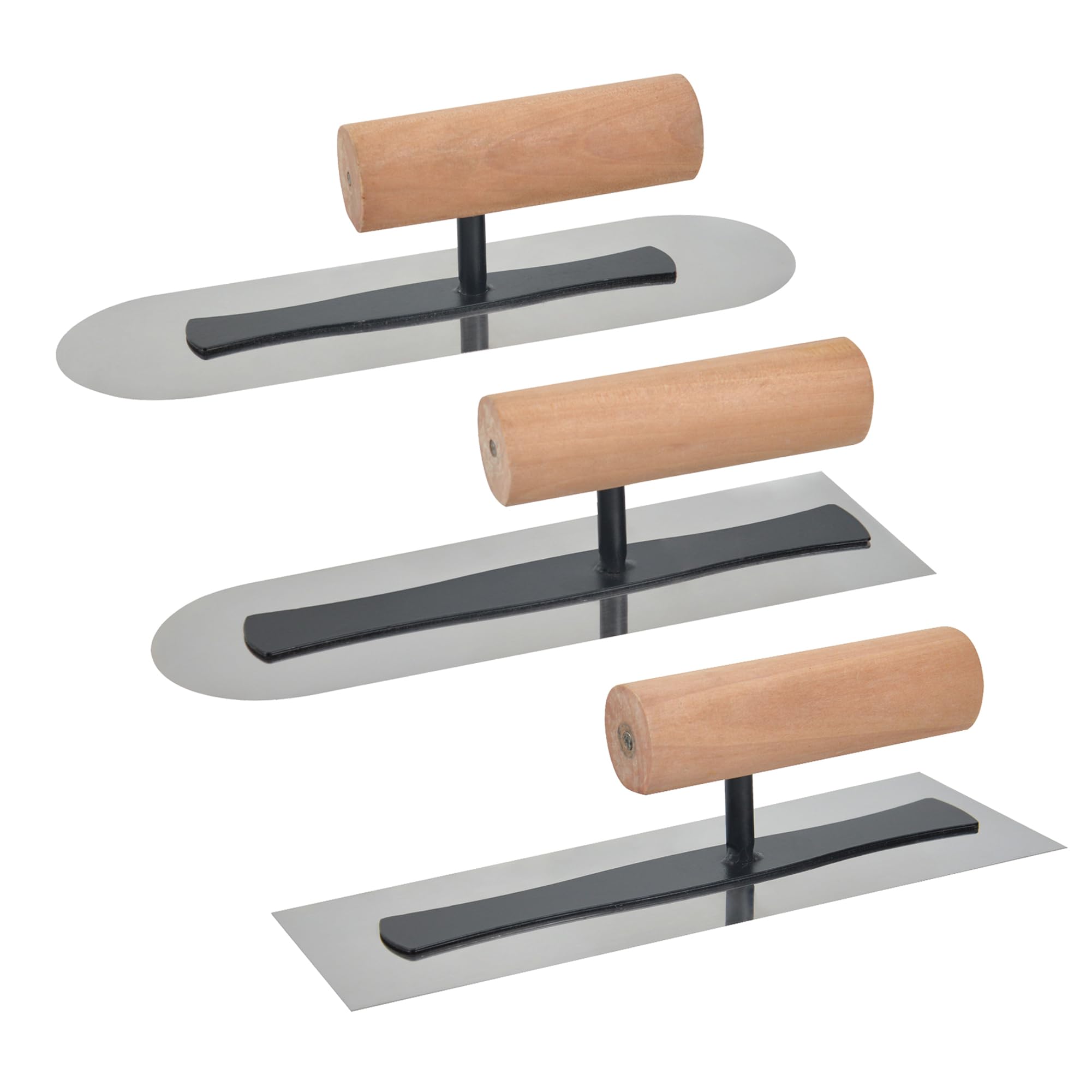 Nichiyo Stainless Steel Finishing Trowel Venetian Plaster Trowel Set 3 PC Art Paint Plastering Hand Tools(BXGPDTZ-2)