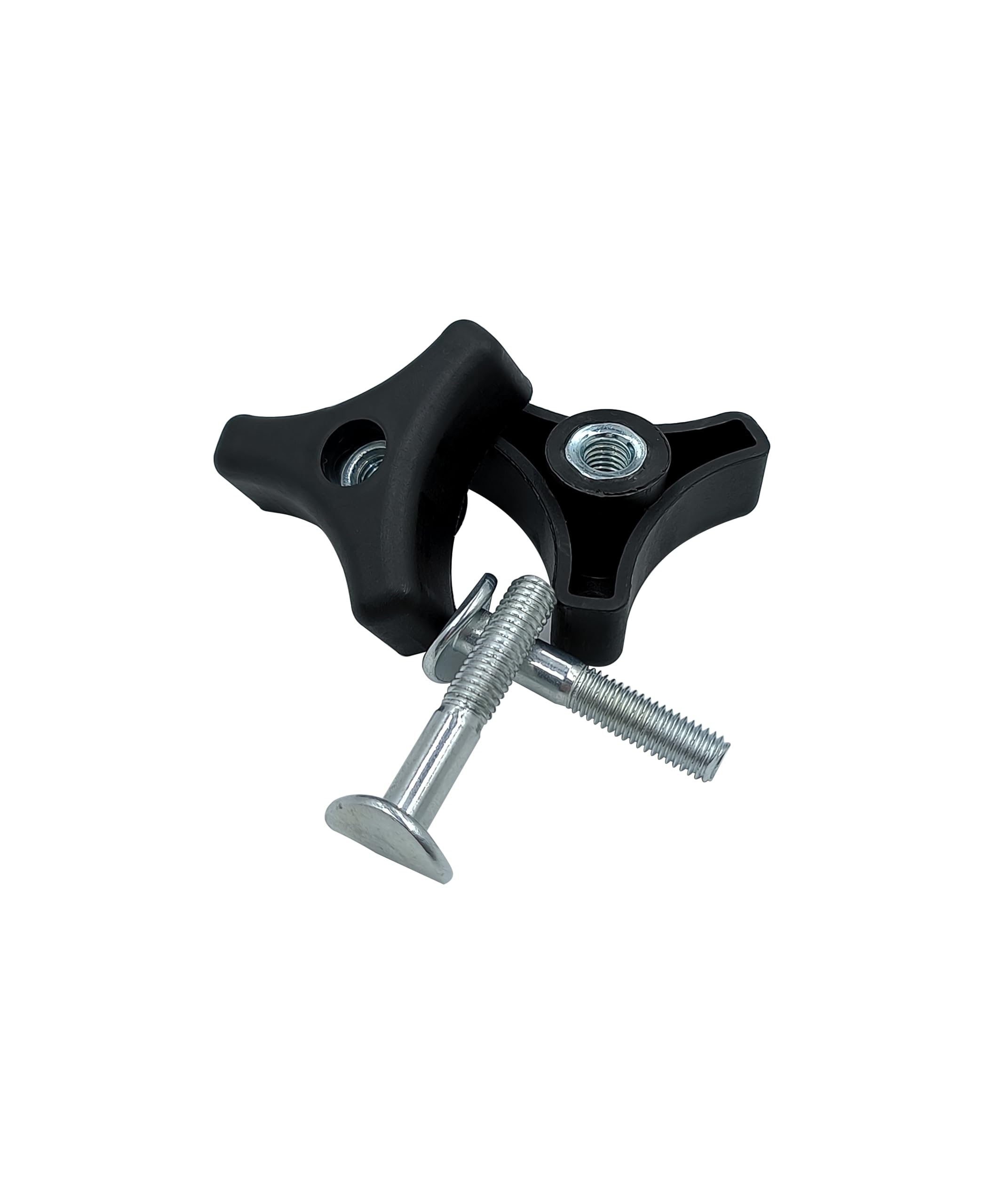 4 Sets Lawn Mower Handle Knobs Nut Bolt,Triangle Handle Knob Screw Bolt Set Replacement for Honda Lawn Mower or Other Lawn Mower Lawn Machine Accessories Supplies Replacement Parts