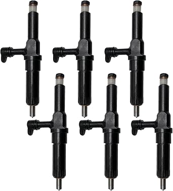 6-Pieces 1-15300389-1 1153003891 Fuel Injector Compatible with Isuzu 6HK1 Engine for Hitachi ZX330-6 Excavator
