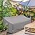 BOLTLINK Outdoor Patio Furniture Covers Waterproof ,Durable 3-Seater Sofa Cover Fits up to 79W x 38D x 35H inches
