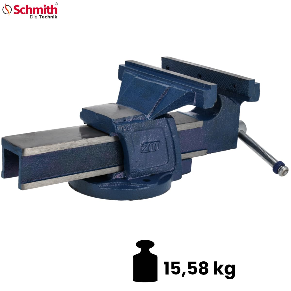 Morsa Fissa Professionale 200 mm per Banco Officina