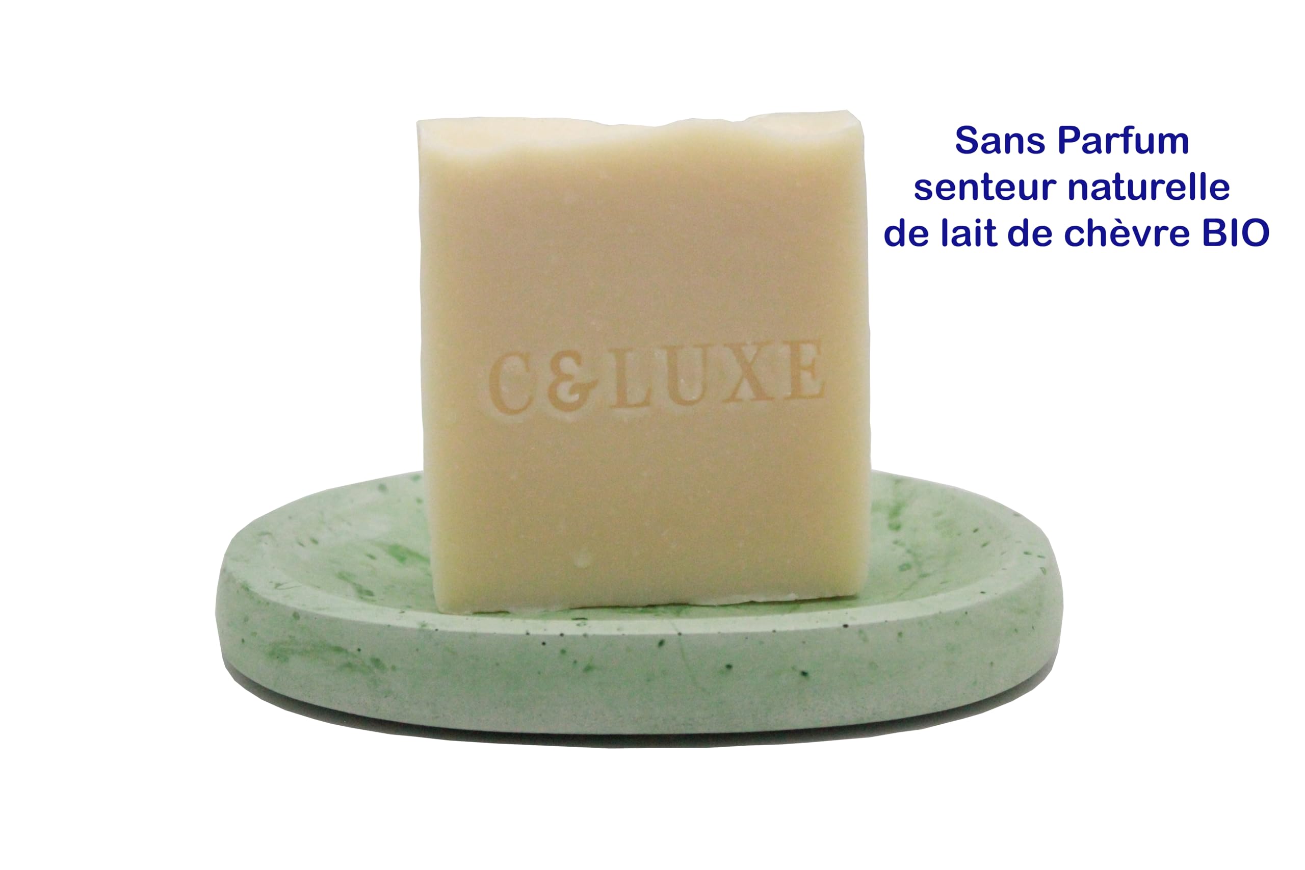Savon au Lait de Chèvre Frais Bio - Saponification à Froid, Parfait pour Eczéma, Psoriasis, Acné - Hydratant et Apaisant, Peau Douce (1, senteur naturelle lait de chèvre)