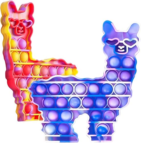 Hoofun juguete de llama con burbujas, juguete sensorial para la ansiedad, juguete fluorescente de silicona que brilla en la oscuridad, juguete de