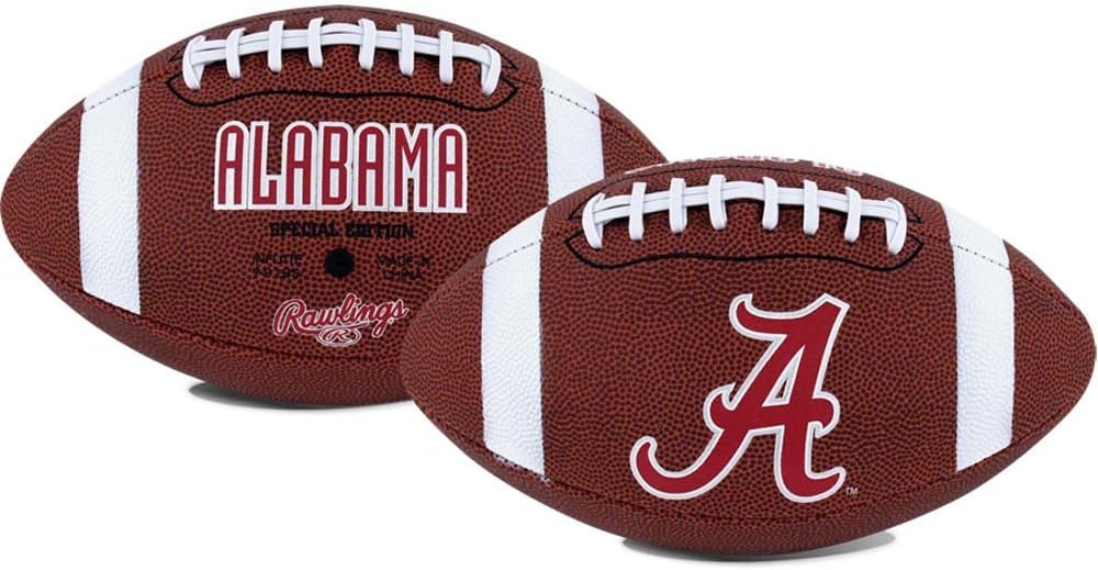 NCAA Game Time Full Size Football , Alabama Crimson Tide, Brown, Full Size : Sports Related Collectible Footballs : Sports & Outdoors